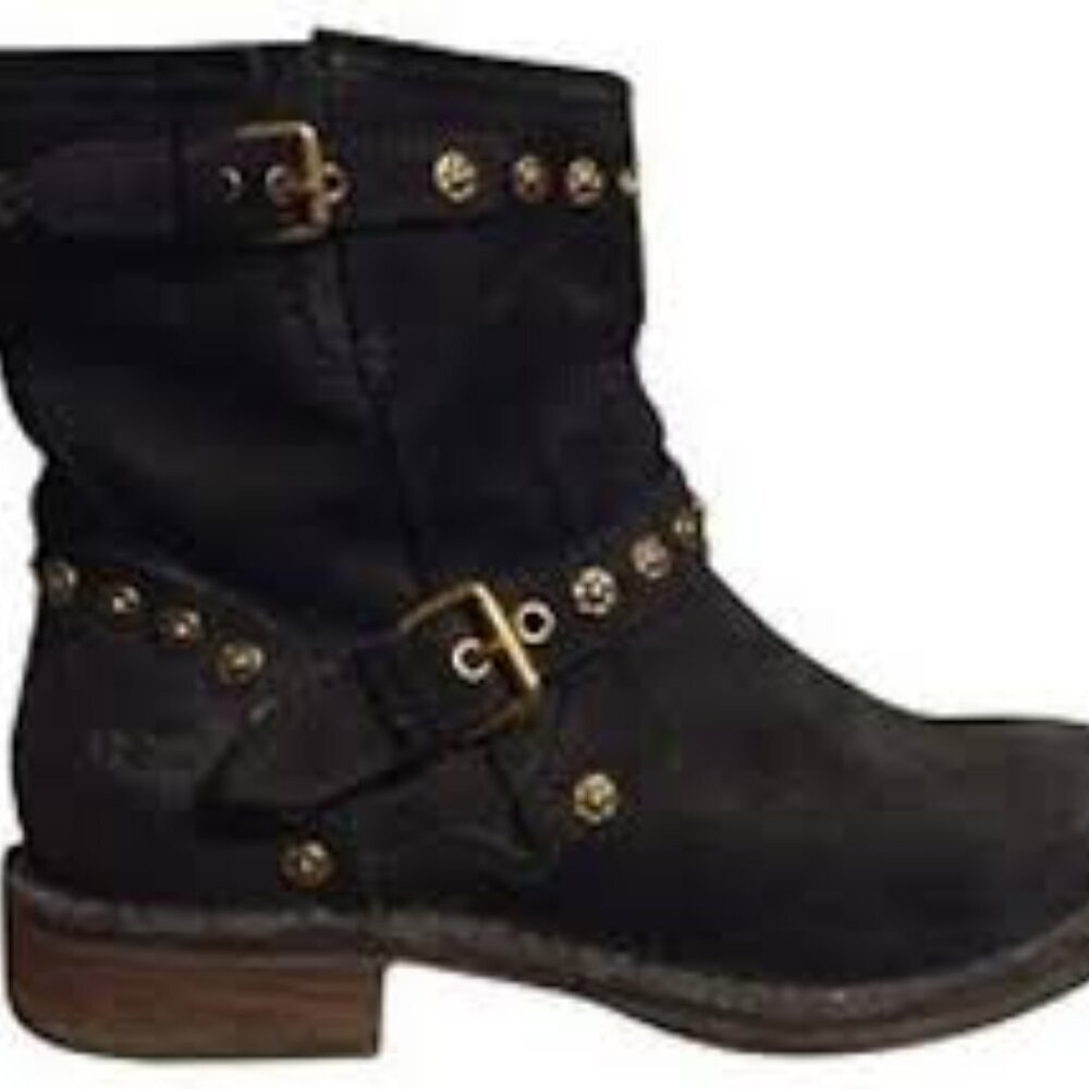 UGG Fabrizia Studs Motorcycle Boots 1003235Women Size 7